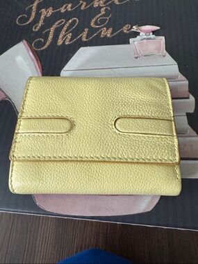Yellow Leather Women's Wallet - Classic Fold Wallet